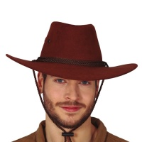 Chapeau de cow-boy marron