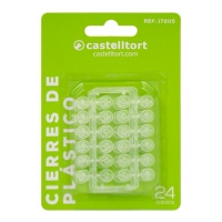 Boutons-pression en plastique de 0,8 cm - Castelltort - Boutons-pression en plastique de 8 mm - 24 paires