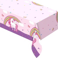 Nappe licorne rose 1,20 x 1,80 m