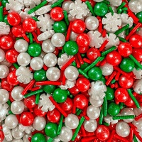 Vermicelles de couleurs de Noël de 90 gr - Azucren