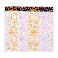 Sachets à bonbons motif toiles d'araignée 18 x 16,5 cm - 20 pièces