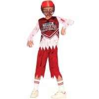 Costume de quarterback zombie pour enfant