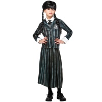 Costume de mercredi Addams en uniforme d'enfant
