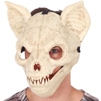 Masque de crâne de chauve-souris avec mouvement