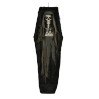 Pendentif squelette avec cercueil 1,60 m