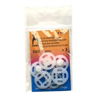 Boutons-pression en nylon de 2,1 cm - Poney - 3 paires