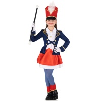 Costume de majorette bleu pour filles