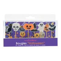 Lot de bougies d'Halloween de 8 cm - 8 unités