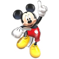 Ballon en forme de Mickey complet de 82 x 49 cm