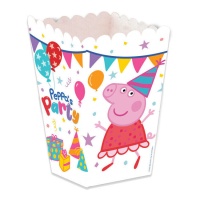 Boîte haute de fête Peppa Pig - 12 unités