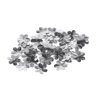 Paillettes fleur argentées de 1,1 cm - Innspiro - 14 grammes