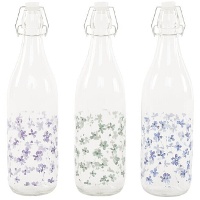 Bouteille de 1 L de petites fleurs - 1 unité