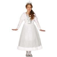 Costume de princesse blanche pour filles