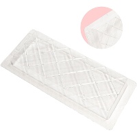 Moule en plastique pour nougat et chocolat de 20 x 8 cm avec motifs de losanges