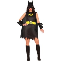 Costume pour femme de héros de la nuit avec cape