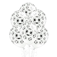Ballons de football en latex 30 cm - PartyDeco - 50 pcs.