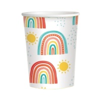 Vintage Rainbow Cloud Cups 250 ml - 8 pièces