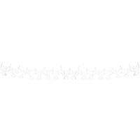 Guirlande de colombes en papier blanc de 6 m