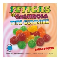 Bonbons en forme de seins aromatisés aux fruits avec sucre - 125g