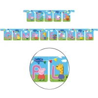 Couronne Peppa Pig Happy Birthday 2,1 m