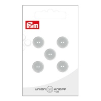 Boutons gris 1,2 cm avec deux trous - Prym - 5 pcs.