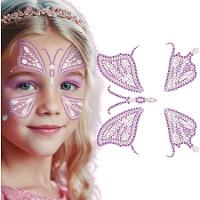 Bijoux adhésifs pour le visage - Papillon