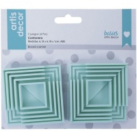 Protège-coins en carton vert menthe de 1,5, 2, 2,5 et 3 mm - Artis decor - 4 unités