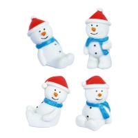 Figurines pour bonhomme de neige gâteau 3 cm - Dekora - 50 unités