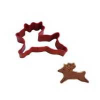 Père Noël mini renne cutter 5 x 3 cm - Creative Party