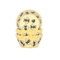 Capsules d'abeilles pour cupcakes et/ou muffins - Maison de Marie - 50 pcs.