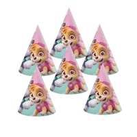 Chapeaux Paw Patrol Skye et Everest - 6 pièces