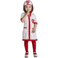 Costume d'infirmière rouge et blanc pour filles