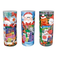 Tube avec boules de Noël - 1 pc.