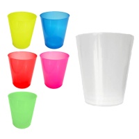 Gobelets en plastique colorés larges de 500 ml - 4 pièces.