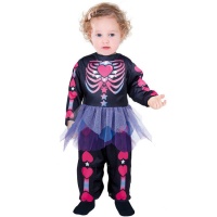 Costume de bébé Squelette des coeurs