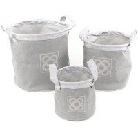 Paniers ronds en tissu Panot light - 3 pcs.