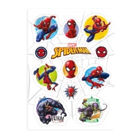 Spiderman Zero gaufrettes comestibles découpées - Dekora - 12 pièces