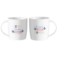 Mug de 350 ml Si vous ne prenez pas trop de temps, je vous attendrai pour toujours - 2 pcs.