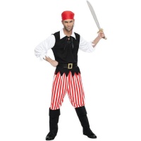 Costume de Corsaire Pirate Noir pour hommes