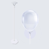 Centre de table en ballons blancs de 40 cm