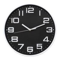 Horloge murale noire 30 cm - DCasa