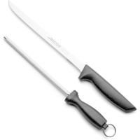 Couteau à jambon et aiguiseur Niza - Arcos - 2 pcs.