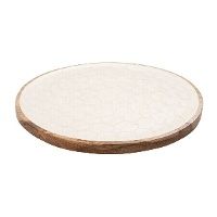 Vide-poches rond en bois de 30 cm - DCasa