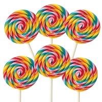 Spiral Summer Colors sucettes de bonbons 55 gr - 36 unités