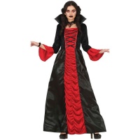 Costume de comtesse vampire rouge pour femmes