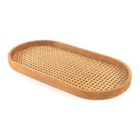 Plateau de service ovale 39,8 x 20 cm - DCasa