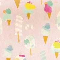 Tissu de popeline de coton Ice Cream Time - Katia