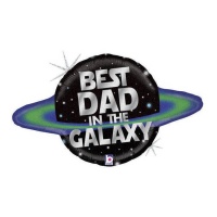 Ballon Le Meilleur Papa de la Galaxie 75 x 40 cm - Grabo