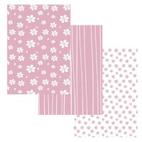 Kit toile de reliure Essential Basics teintes roses 32 x 45 cm - Artis decor - 3 unités
