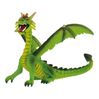 Dessus de gâteau dragon assis vert 9 x 13 cm - 1 pc.